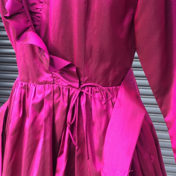 Catherine Regehr Silk Taffeta Retro Cocktail Dress - Picture 8 of 14